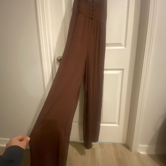 Audrey Parks brown jumpsuit. New with tags. Size small. - Picture 4 of 12